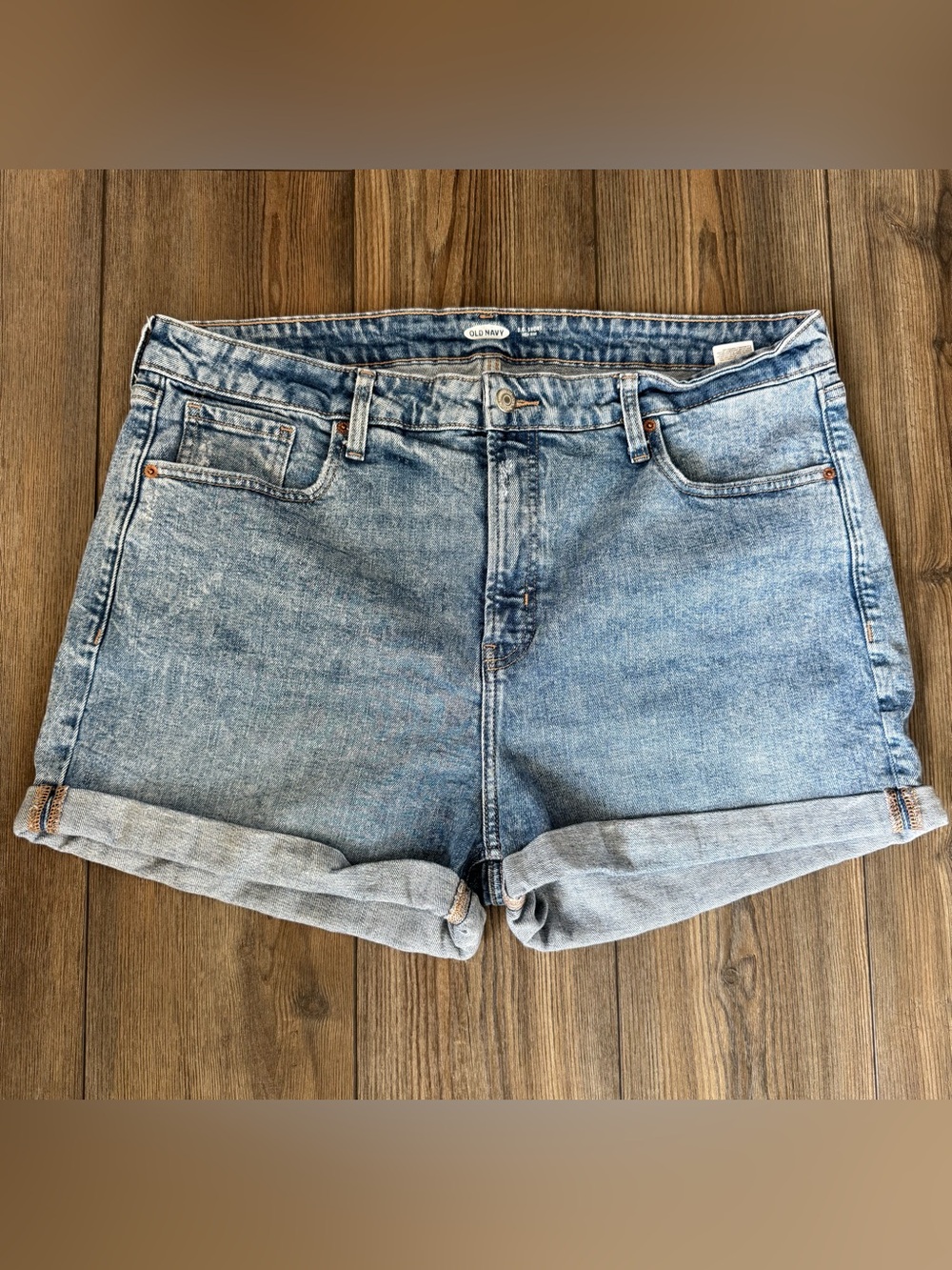 Old Navy Light Blue Rolled Cuff O.G. Denim Shorts